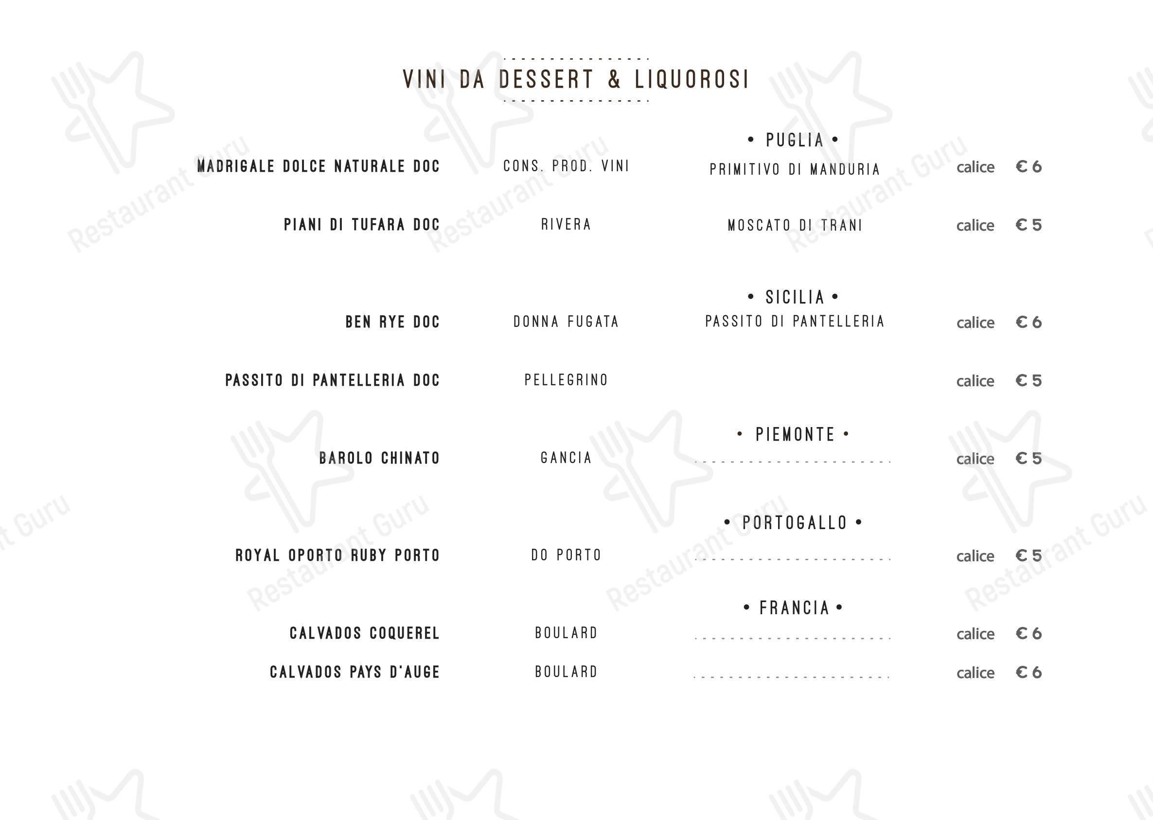 Menu di Ristorante Piazza Palmieri - 菜单