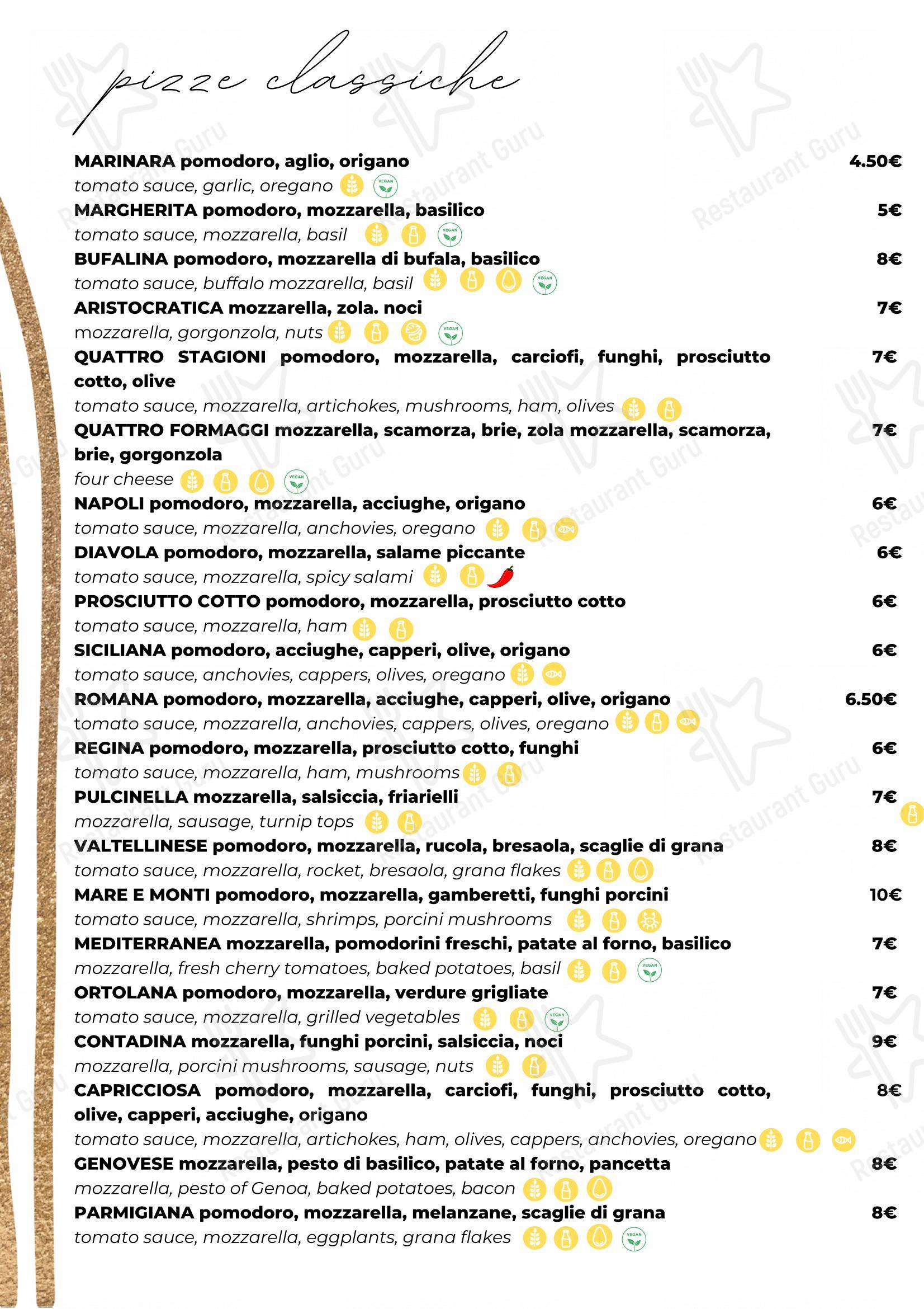 Ristorante Pizzeria Andromeda in Cesano Boscone - Menu