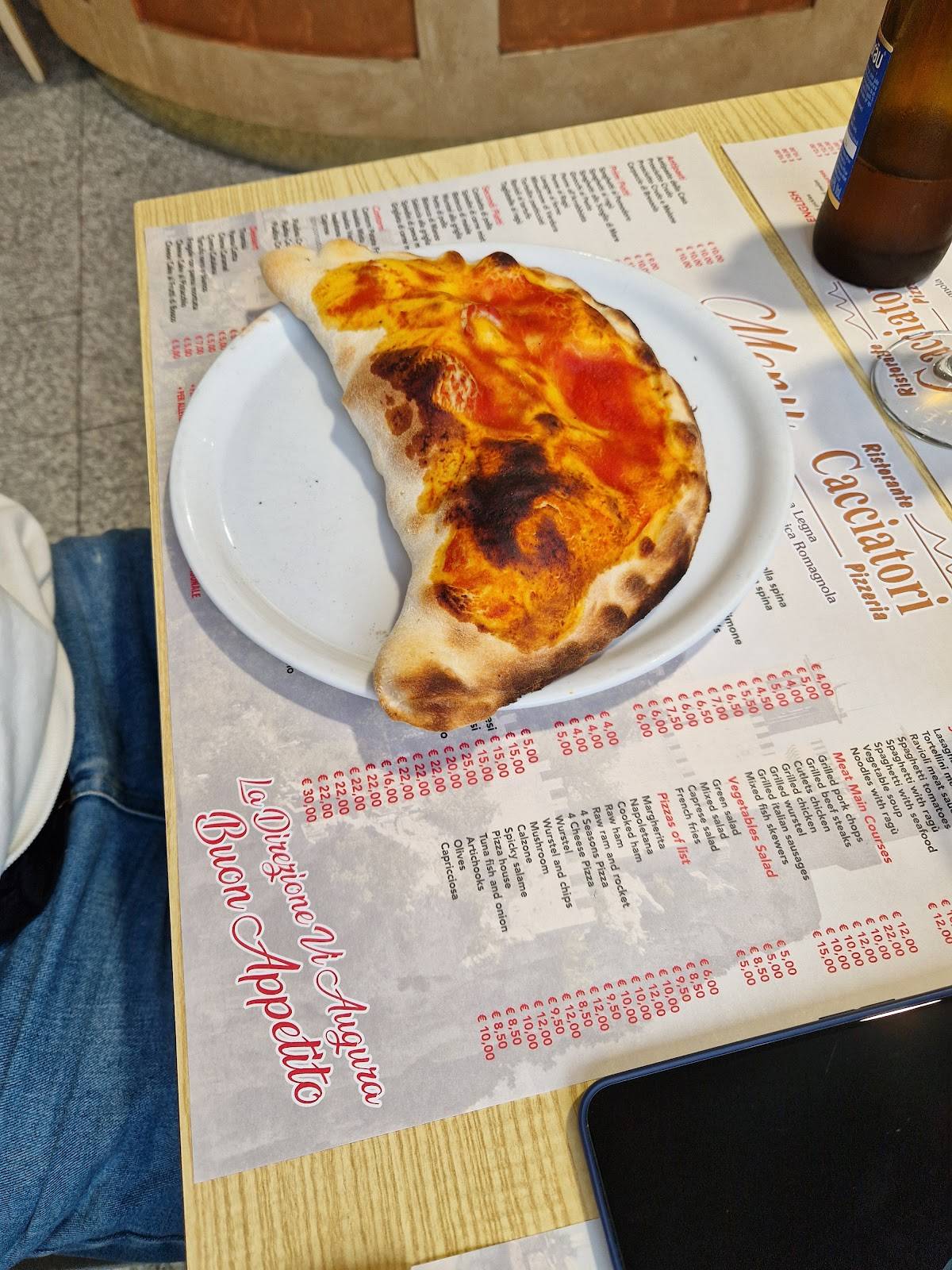 Menu di Ristorante Pizzeria Bar Cacciatori 