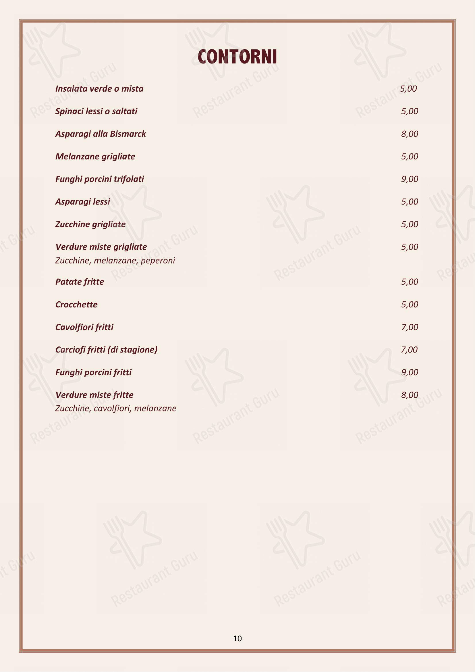 Ristorante Pizzeria Da Foffo in Signa - Menu