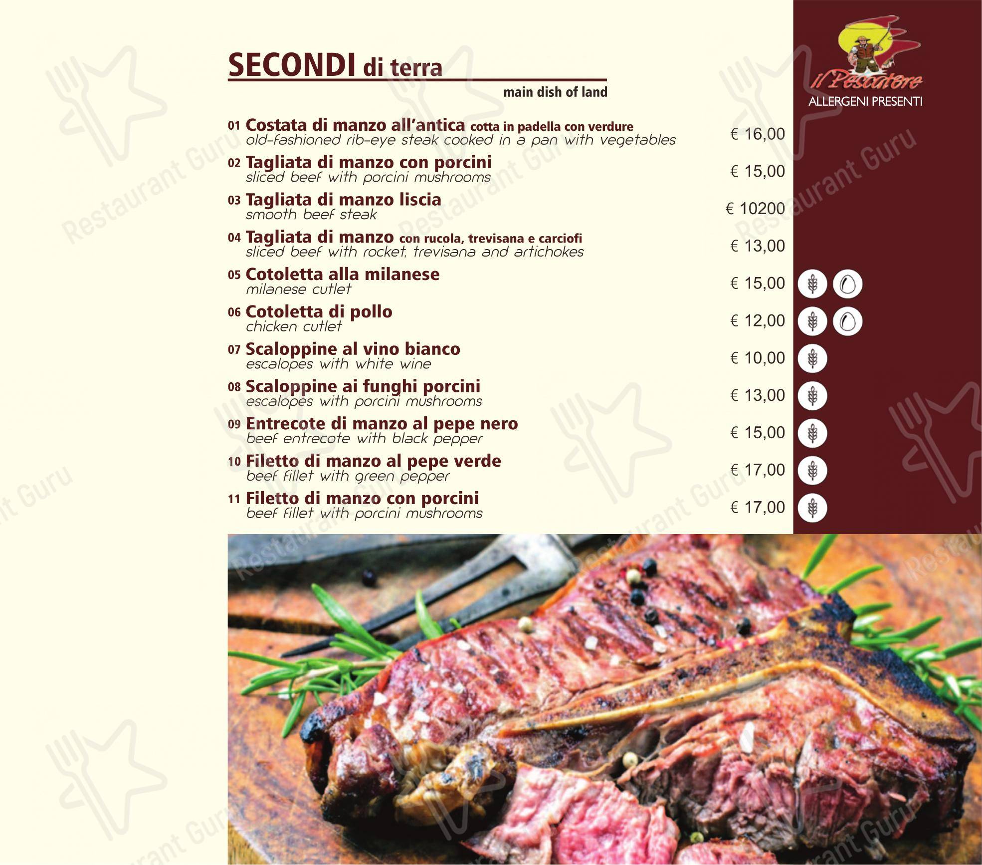 Menu per Ristorante Pizzeria Il Pescatore 4 pizzeria