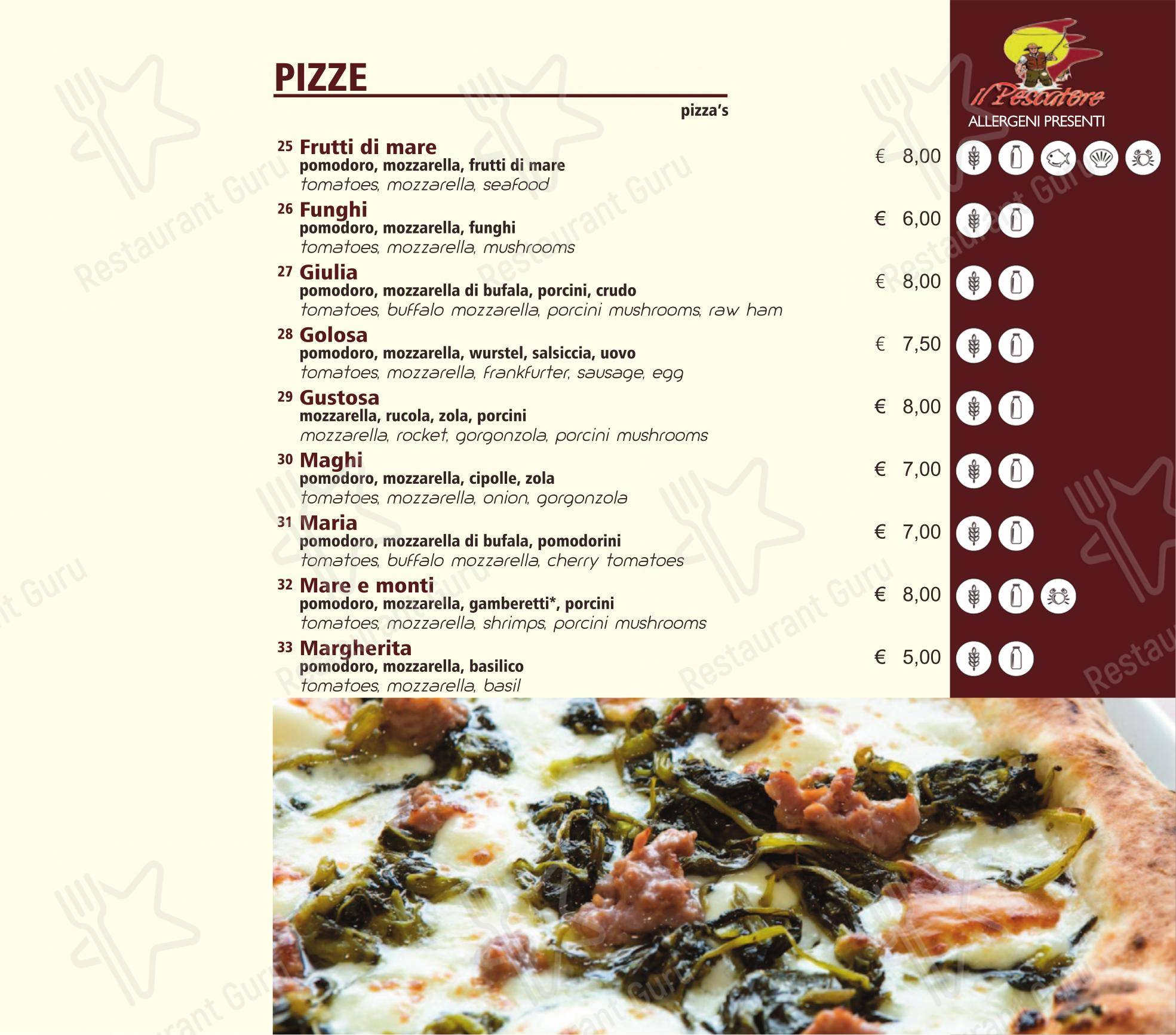 Ristorante Pizzeria Il Pescatore 4 in Casale Monferrato - Menu