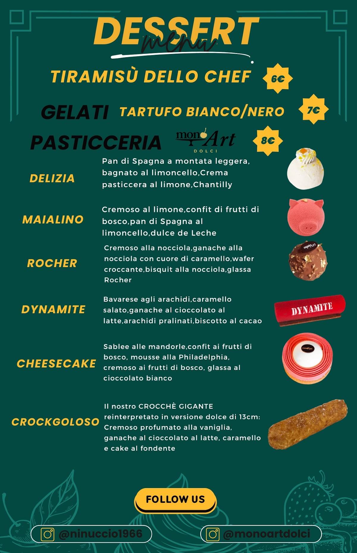 Menu di Ristorante Pizzeria Ninuccio Meta 