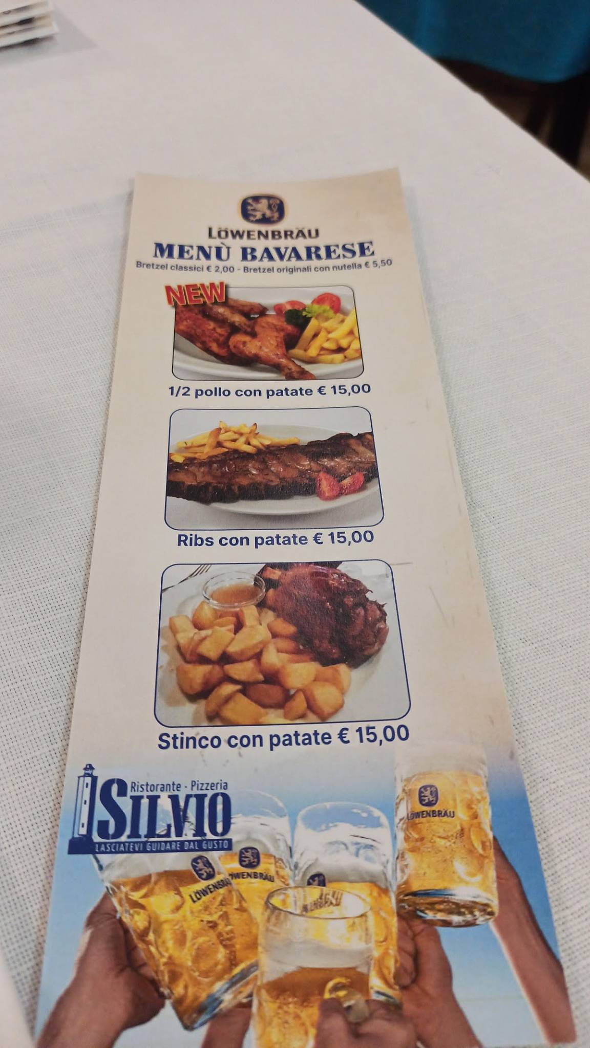 Menu di Ristorante Pizzeria Silvio 