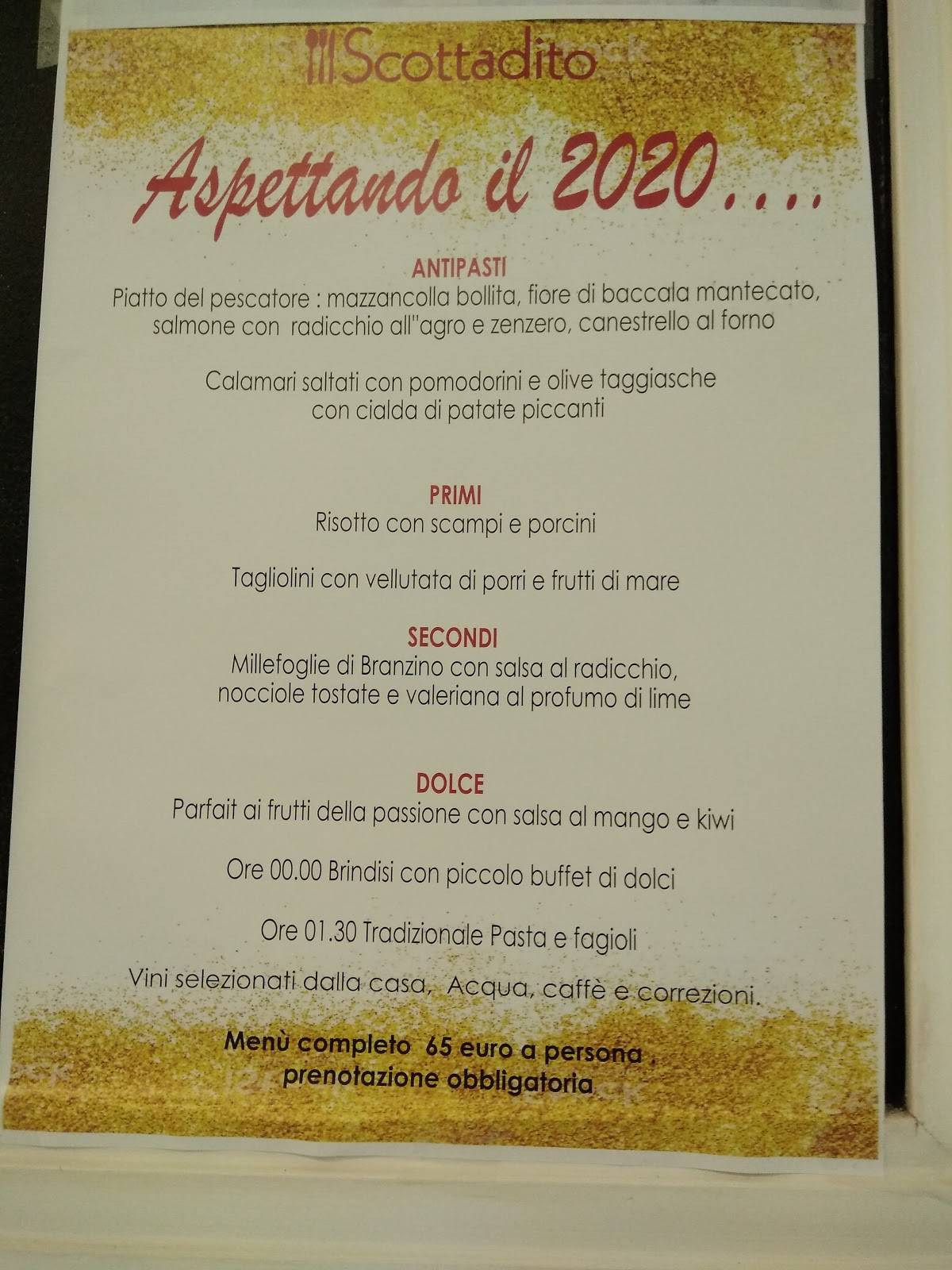 Menu di Ristorante Scottadito 