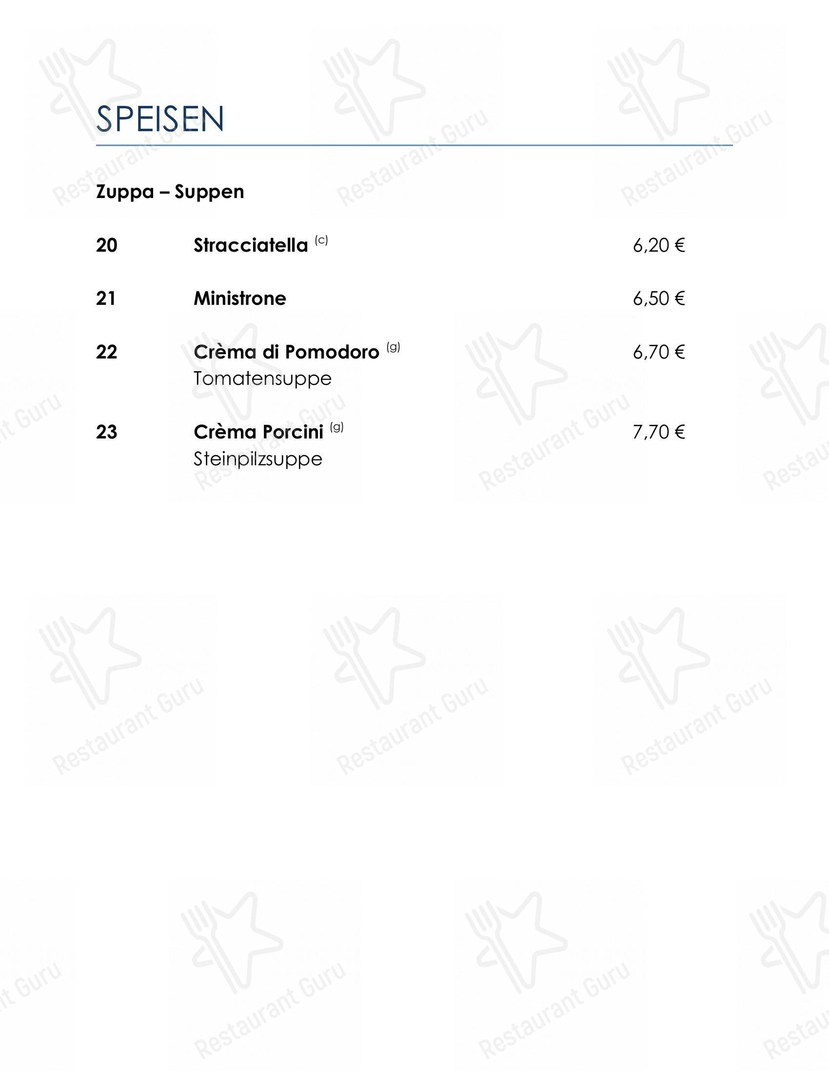 Ristorante Toscanini dans Hanovre - Menu bar