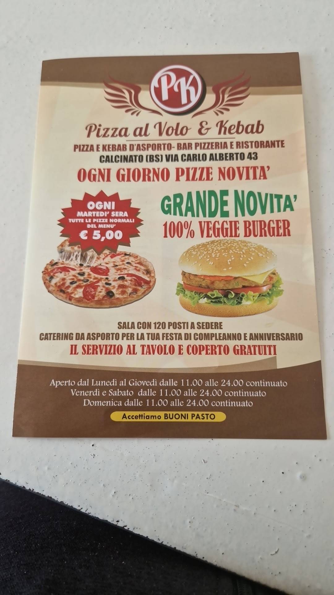 Menu di Ristorante Trattoria Linfano 