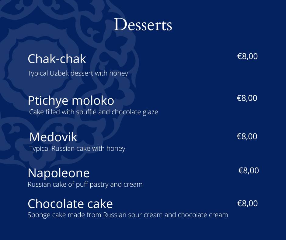 Menu di Uzbek 