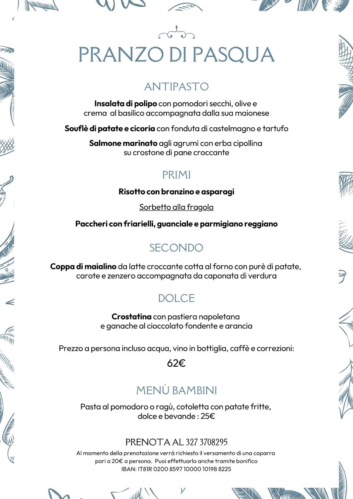 Menu di Villa CàNova 