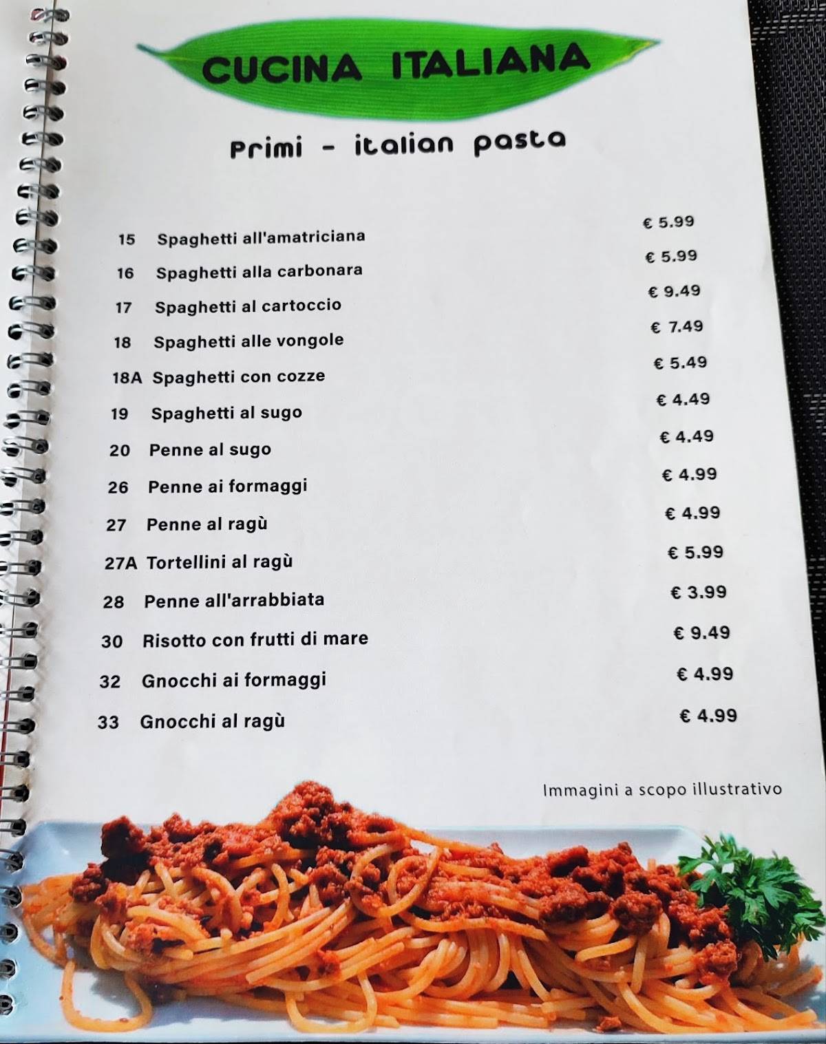 Menu di Ristorante Yong Xin 