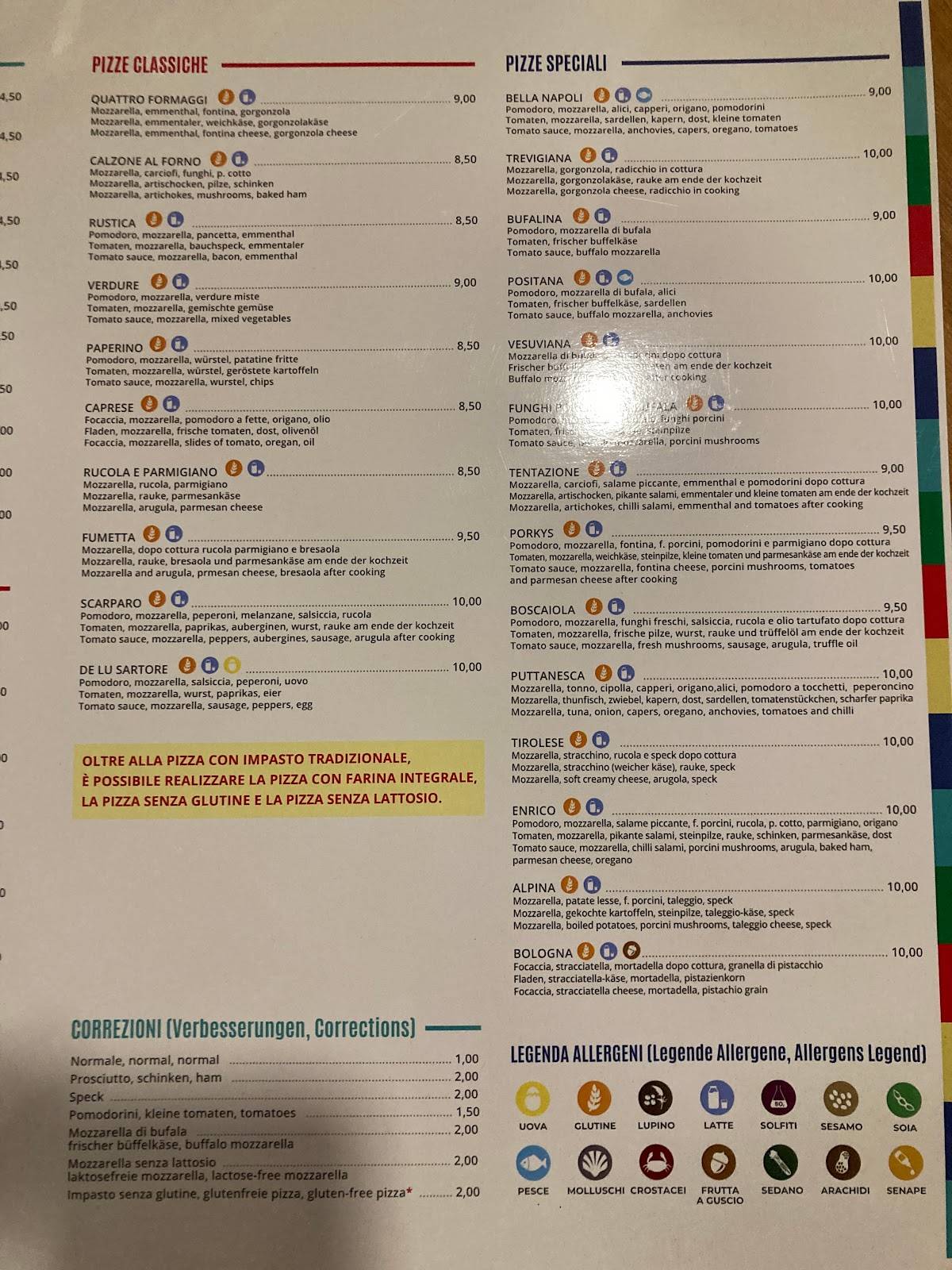 Menu di Ristorante pizzeria Hercules 