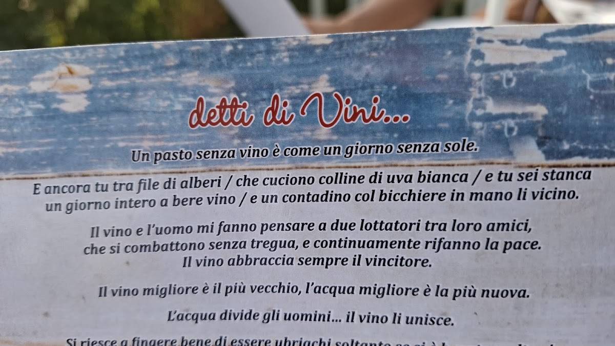 Menu di Ristorante sul Lago da Marco e Barbara 