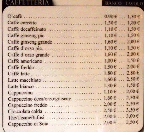 Menu di 081 Cafè 