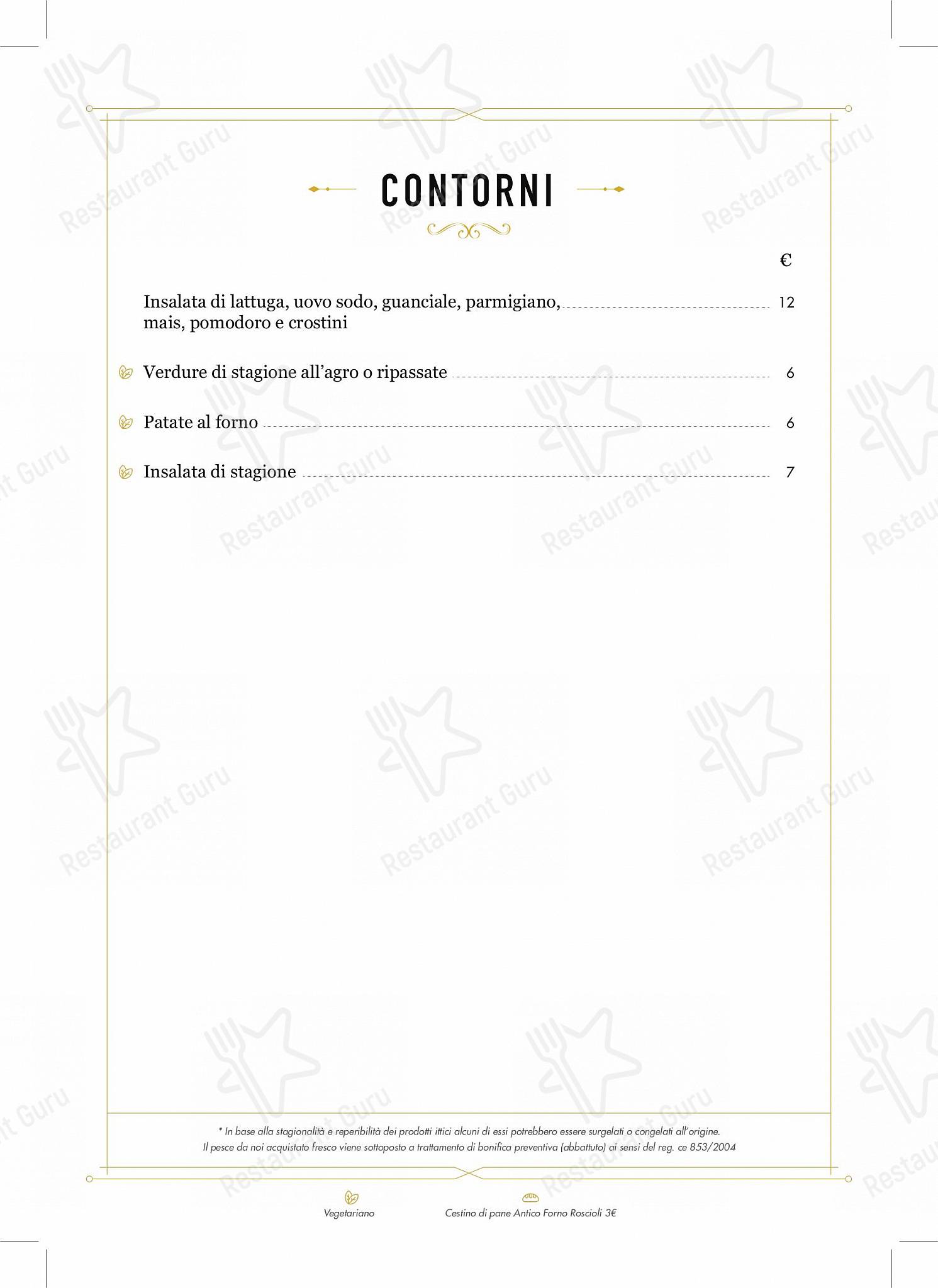 Menu per Ristorante Alfredo alla Scrofa ristorante