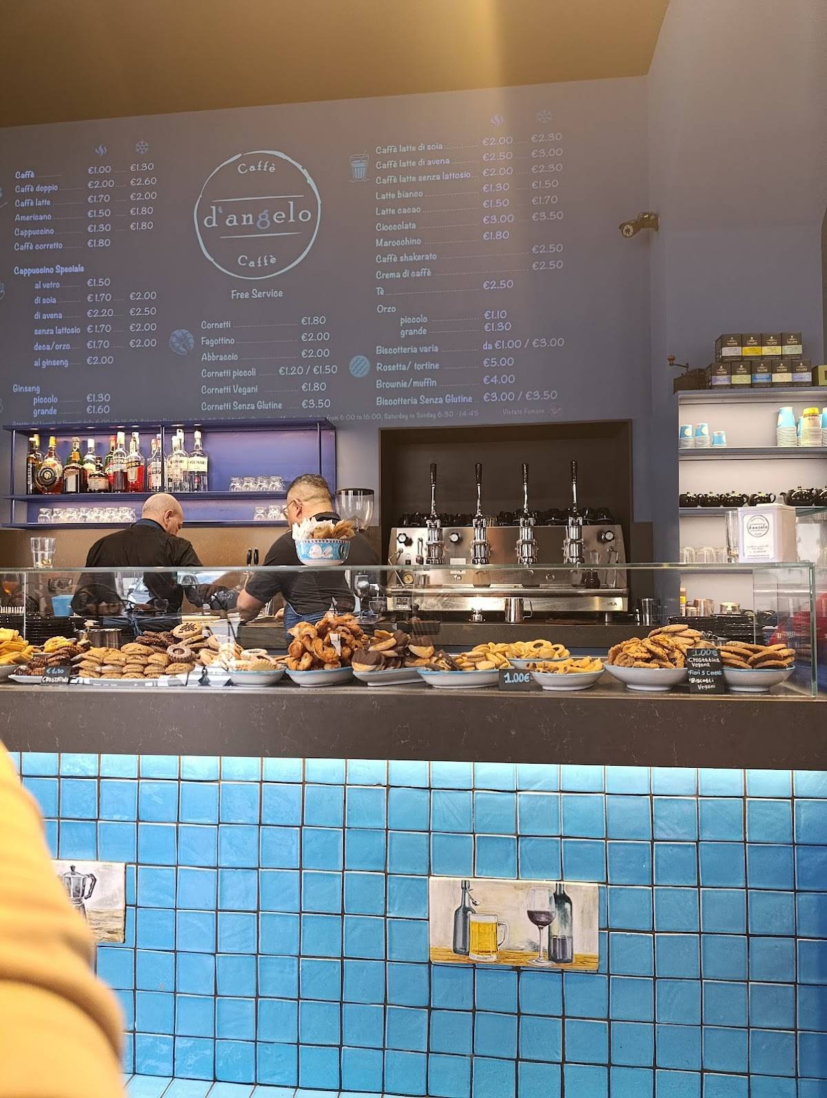 Menu di D’Angelo Caffè sq.Repubblica 