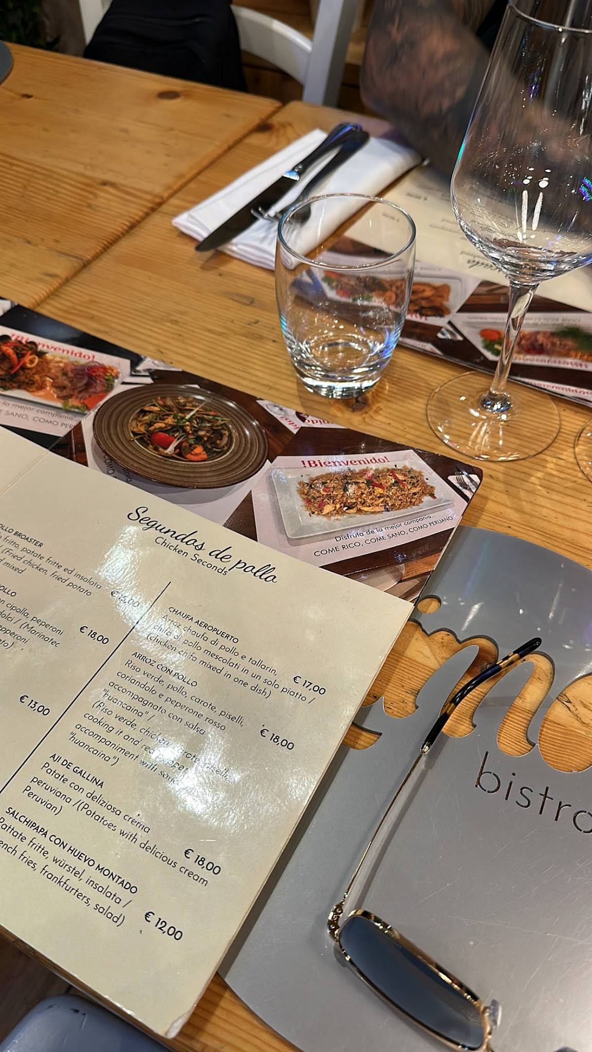 Menu di Lima Bistrot Restaurant 