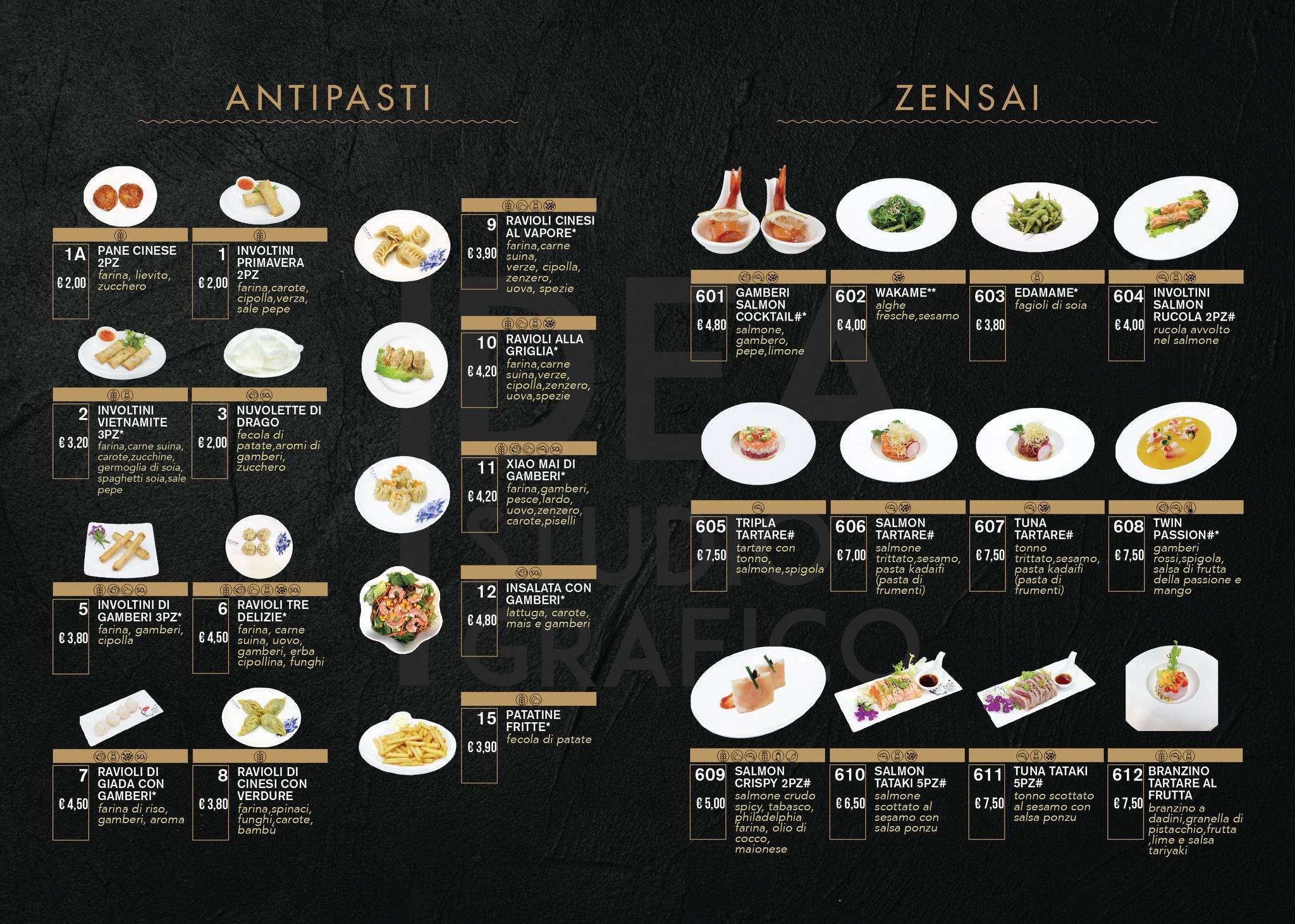 Menu di Ristorante Città delle Meraviglie 