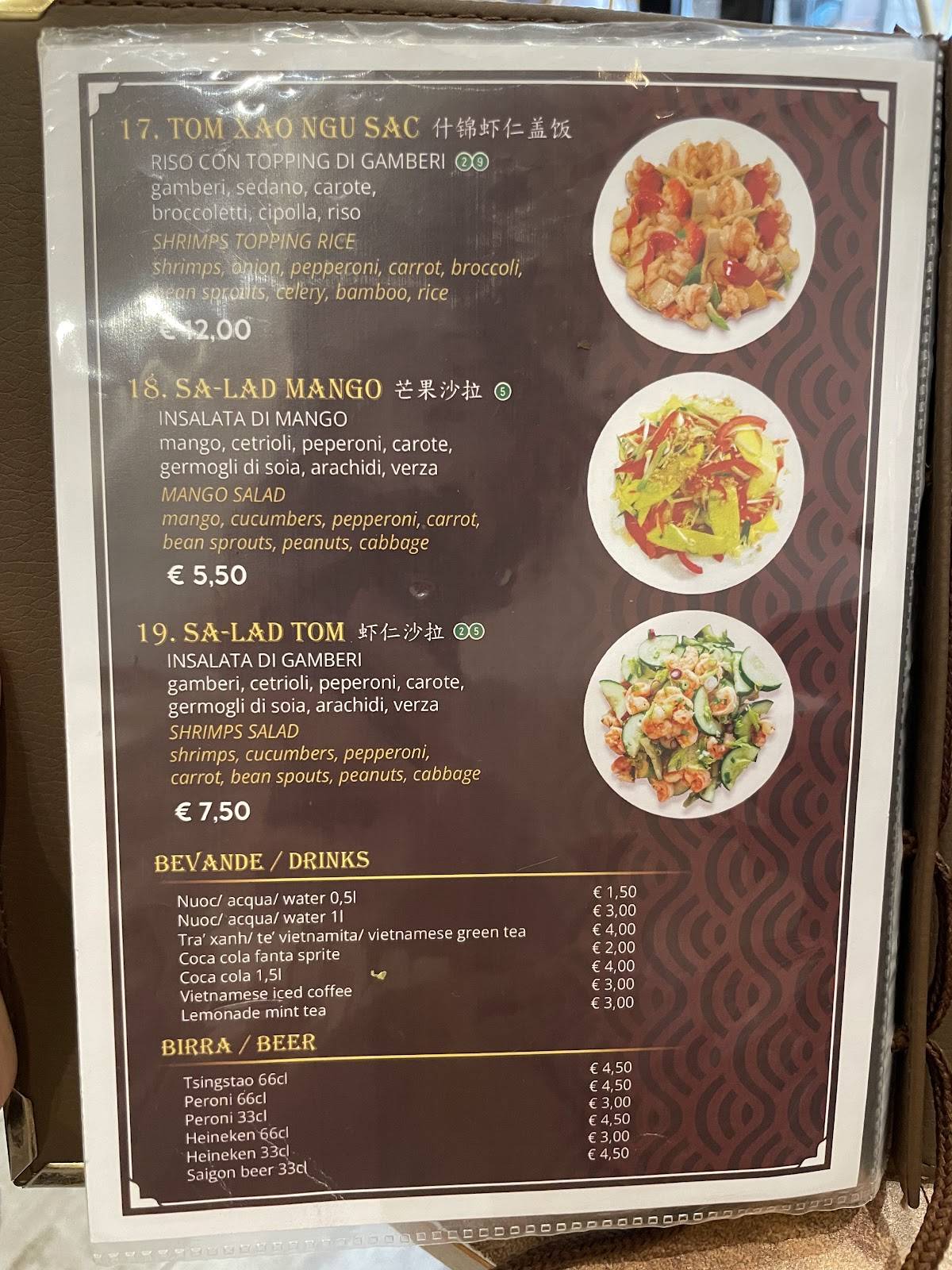 Menu di Ristorante Phở 1 