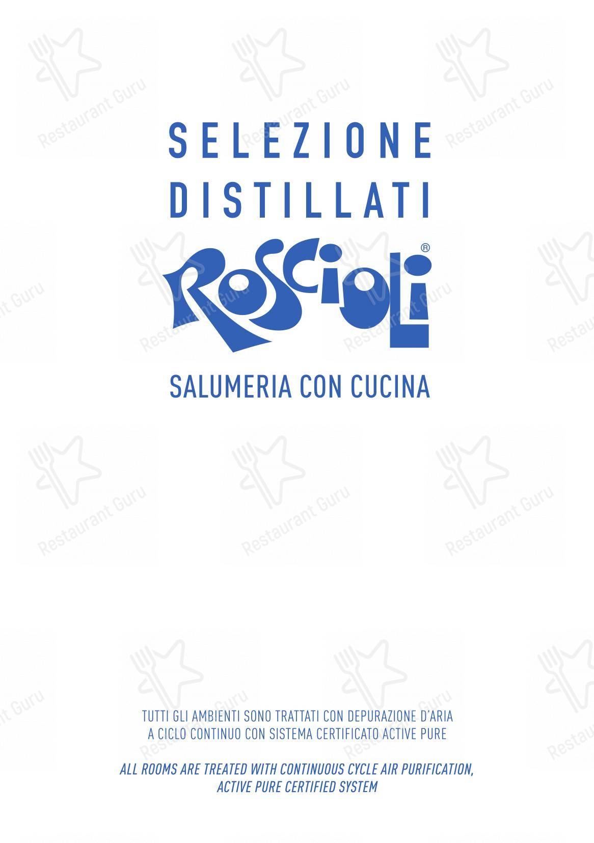 Menu pour Roscioli Salumeria con Cucina - Детское