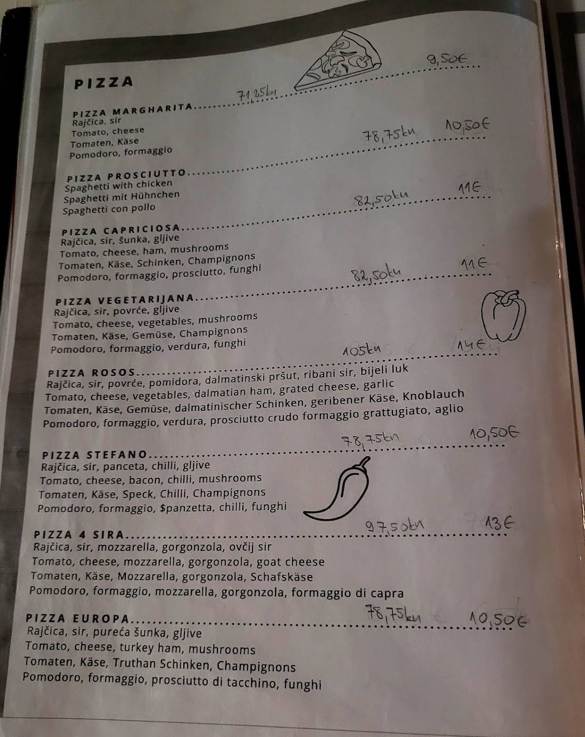 Menu di Rosos 