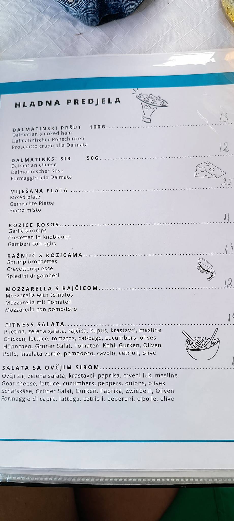Menu di Rosos 