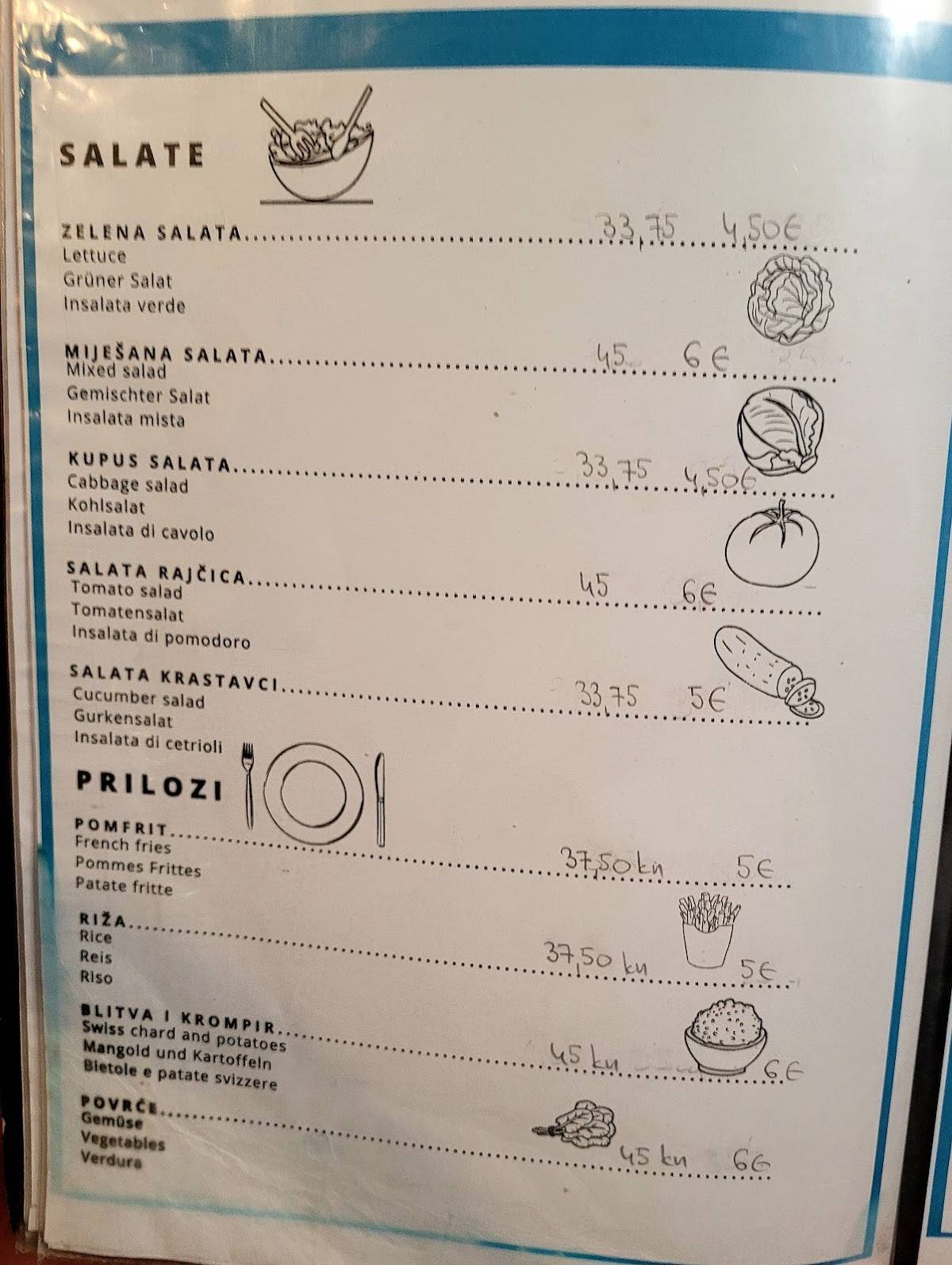 Menu di Rosos 