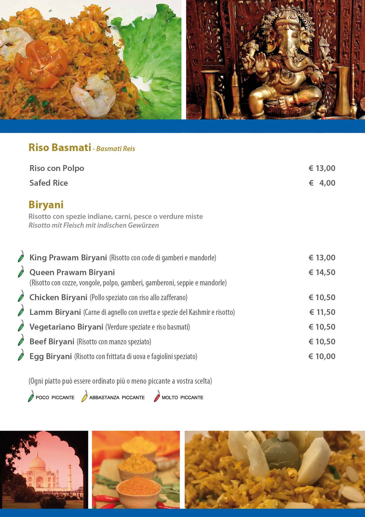 Menu di Ristorante alla Staffa 