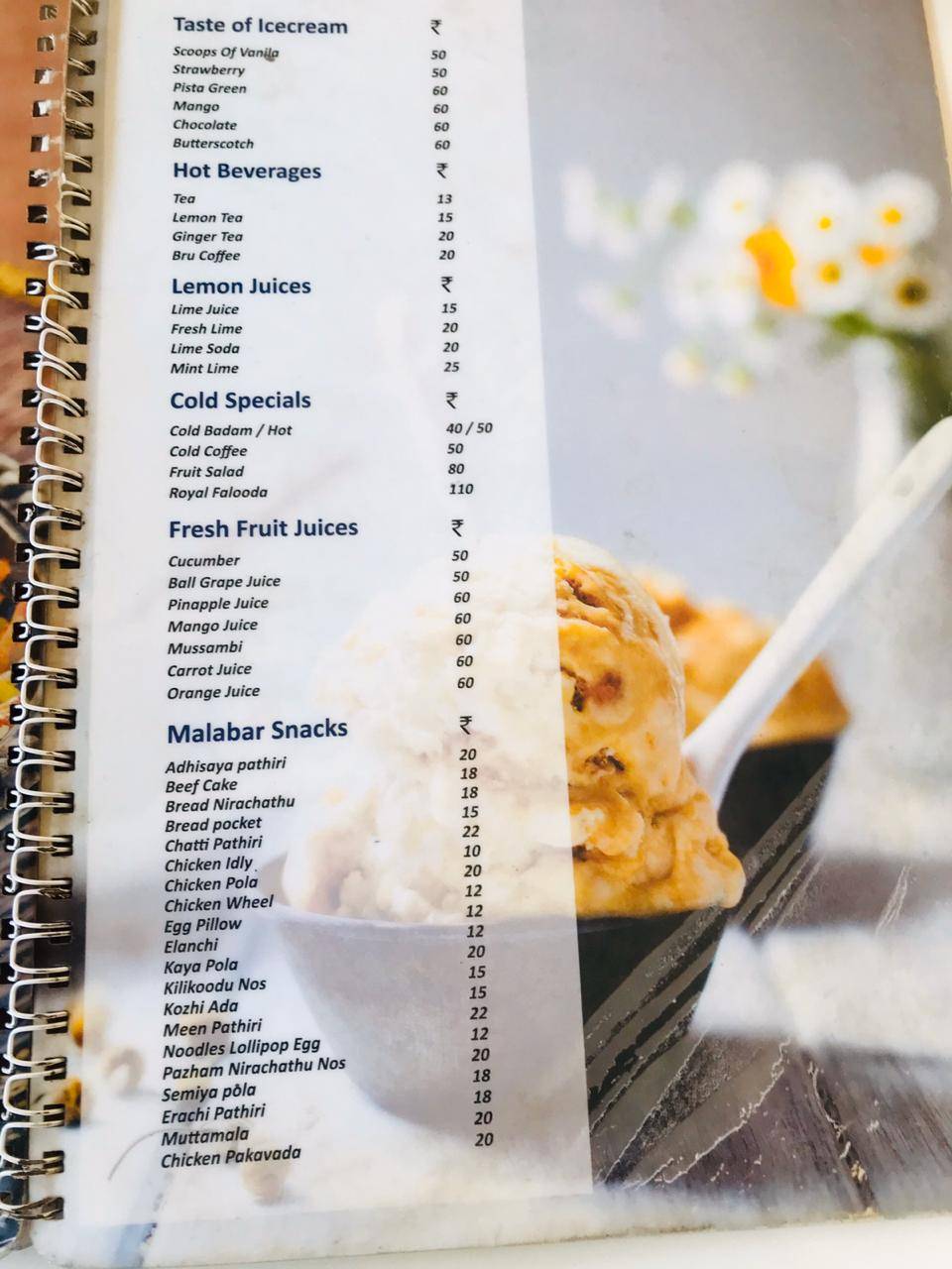 Menu at Royal Bakers & restaurant. Thalayolaparamb, Thalayolaparambu