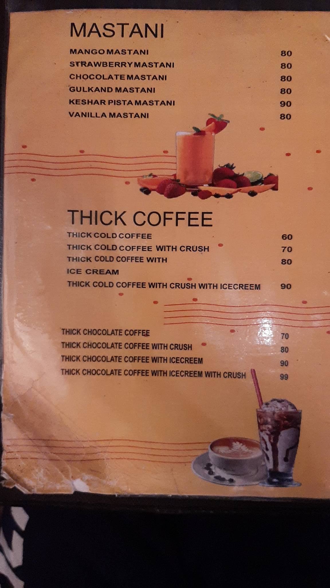 Rumi Cafe menu
