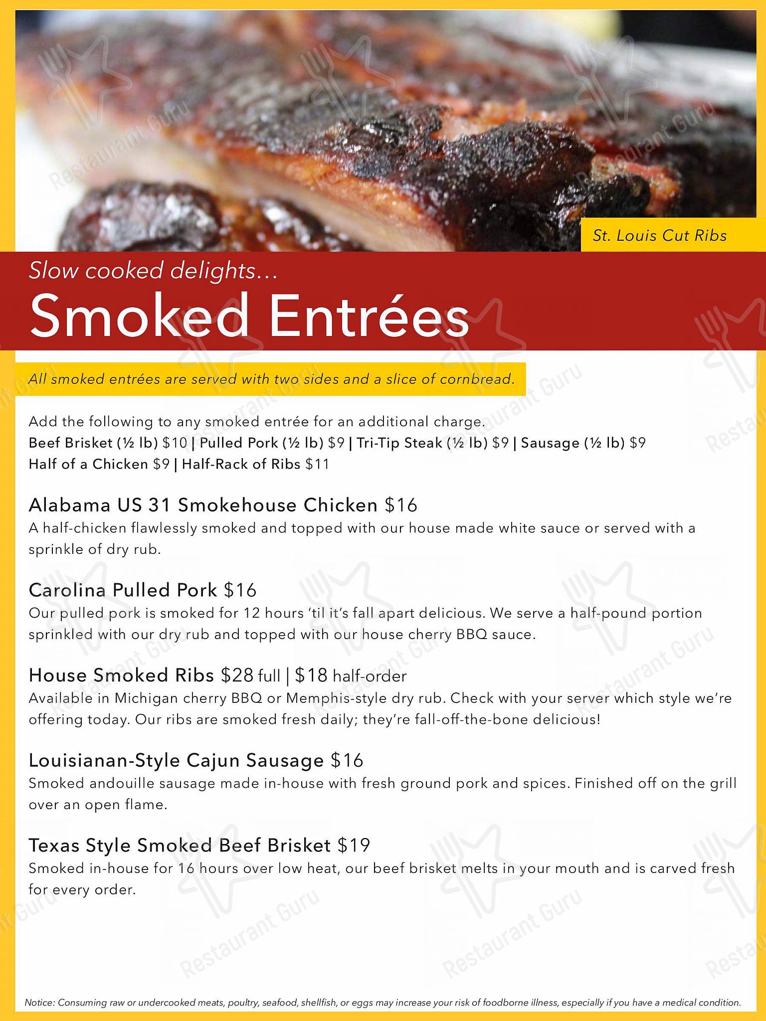 Menu at Rusty Saw North pub & bar, Brutus