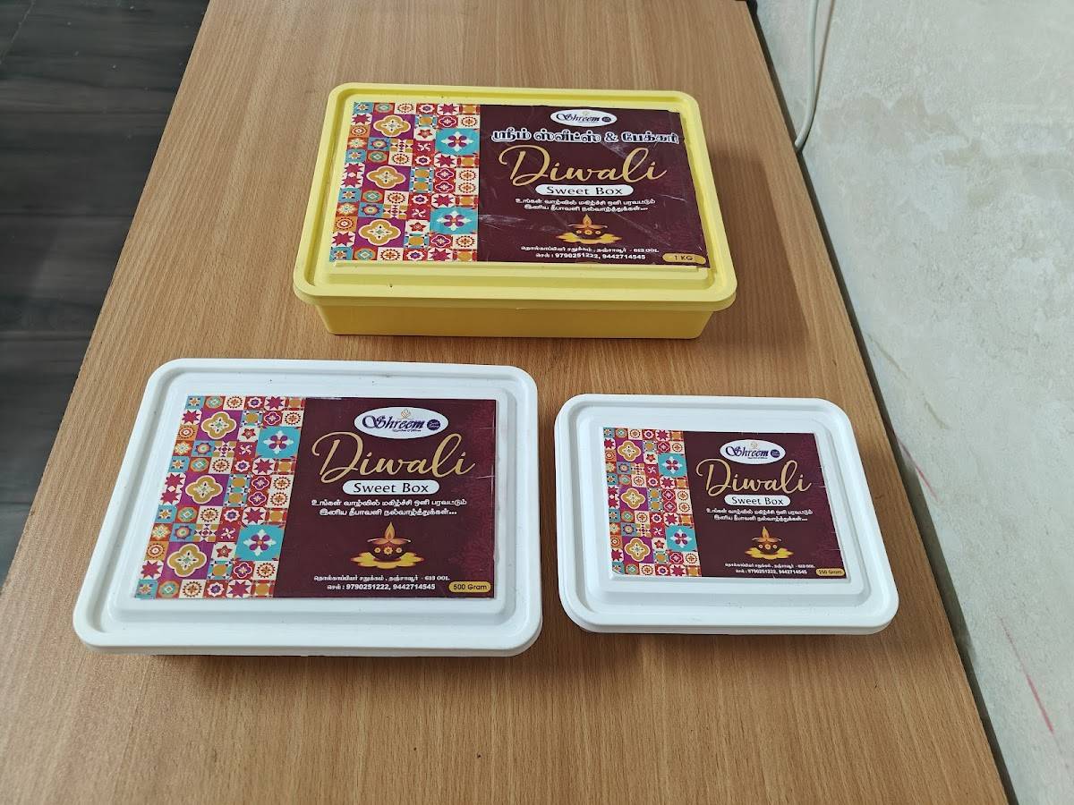 SHREEM SWEETS & BAKERY menu