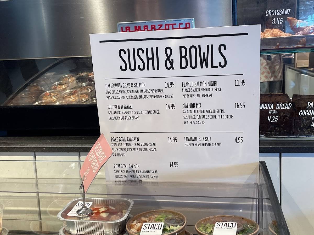 Menu at STACH Food Schiphol Plaza, Schiphol