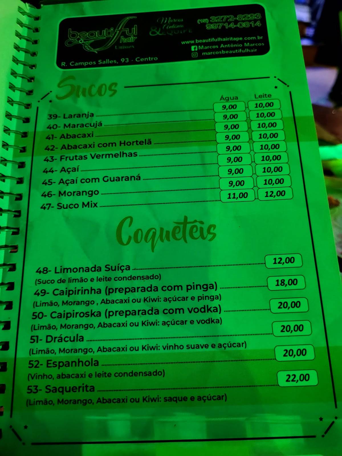 Sabor e Arte - Sorveteria e Lanchonete cardápio