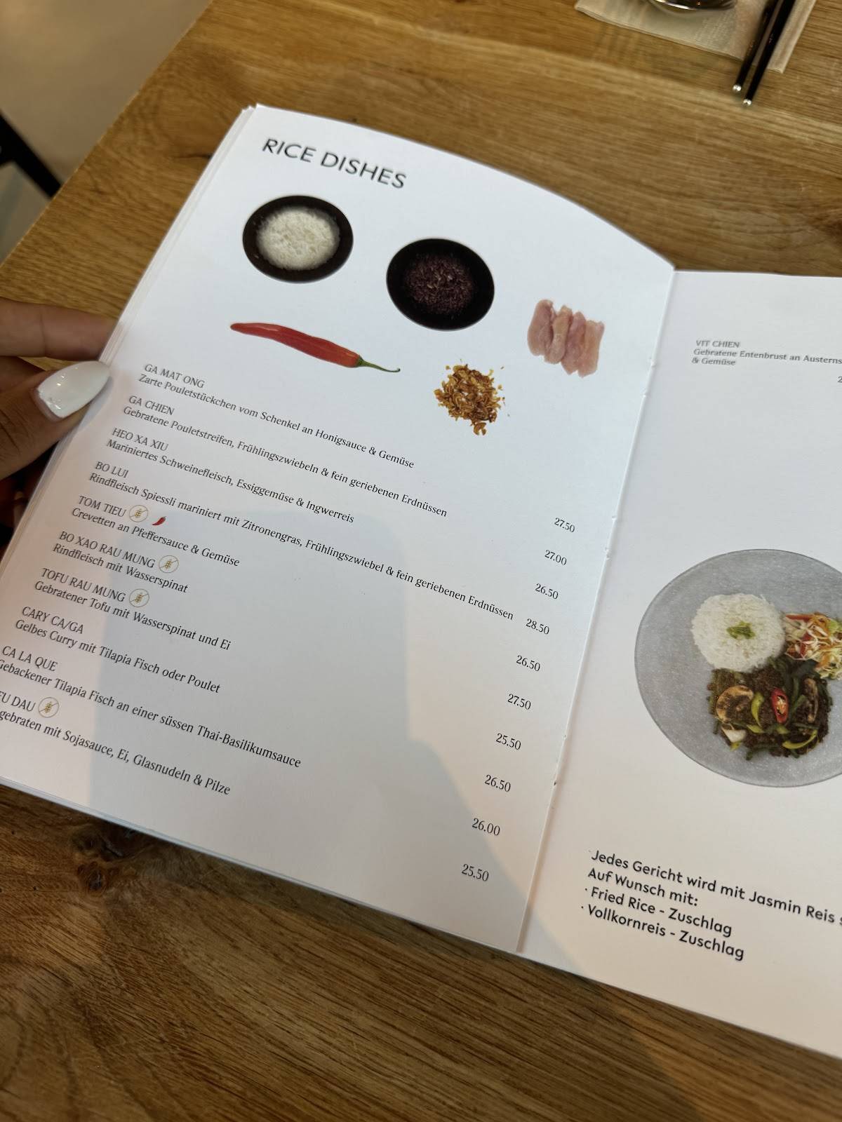 Menu di Saigon 