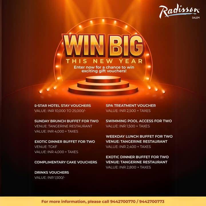 Urban Dhaba - Radisson Salem menu