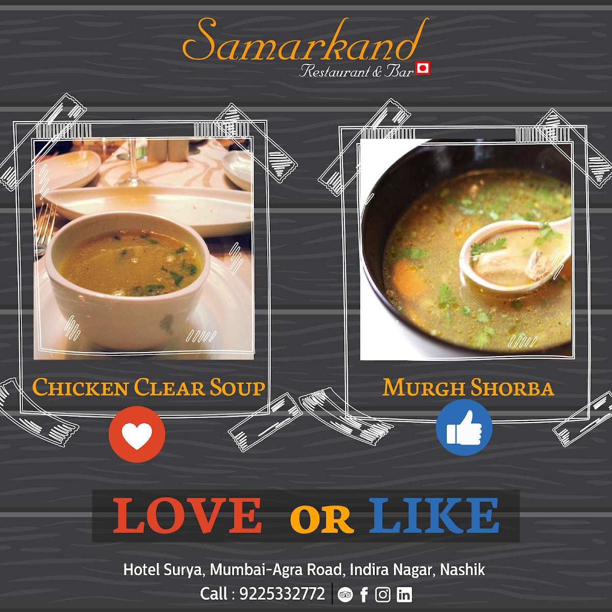 Samarkand Restaurant menu