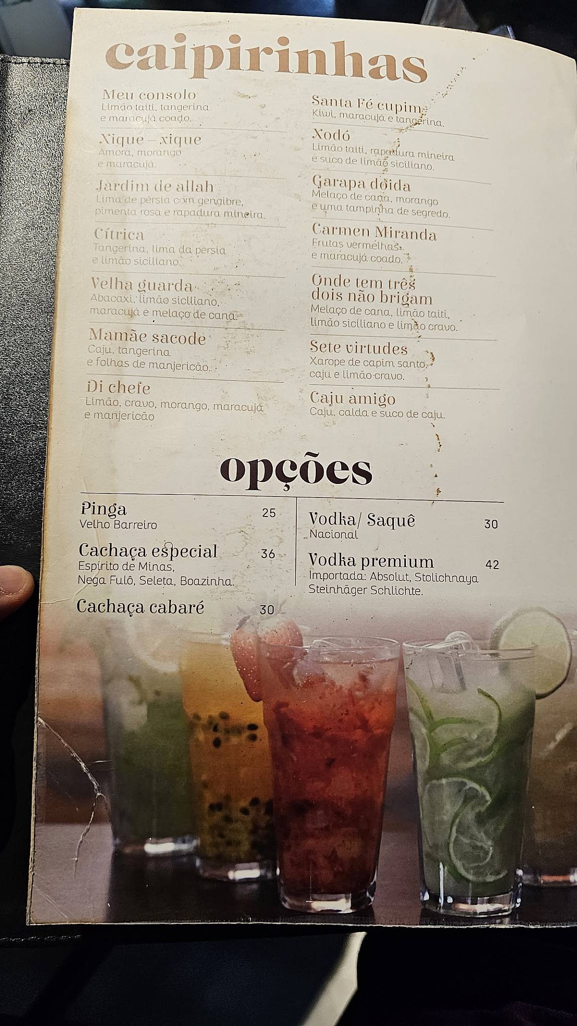 Santa Fé O Cupim - Restaurante em SP cardápio