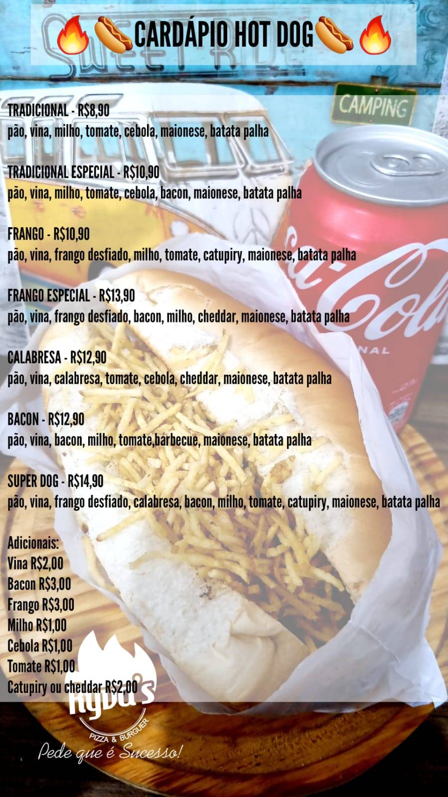 Ryva's Pizza & Burger cardápio