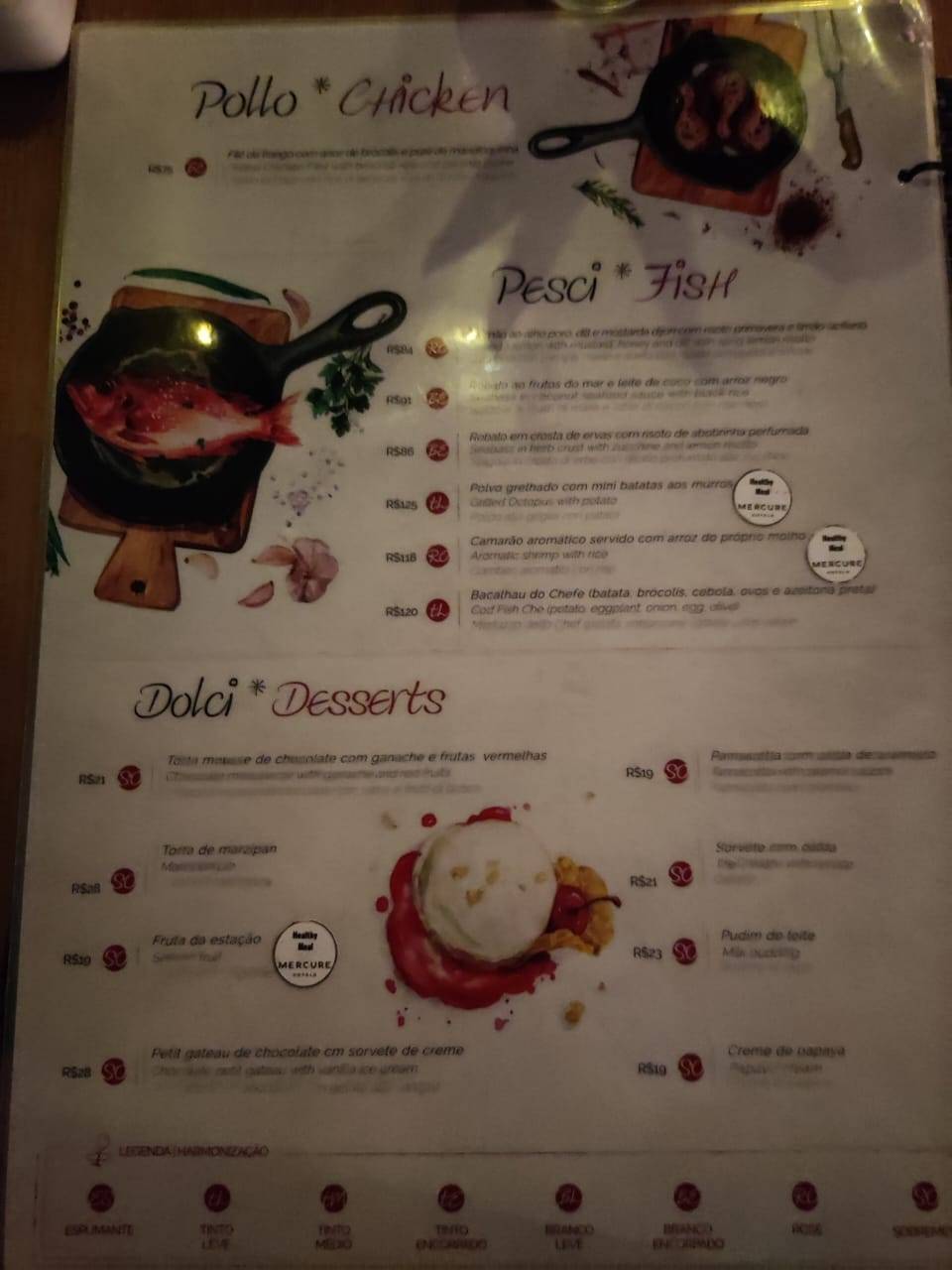 Dell'arte Ristorante cardápio