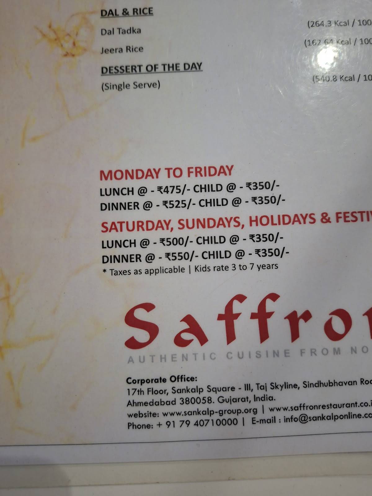 Sasuji Ka Dhaba / Best Multicuisine Restaurant / Punjabi / Gujrati Thali / Hocco Ice-cream Rajkot menu