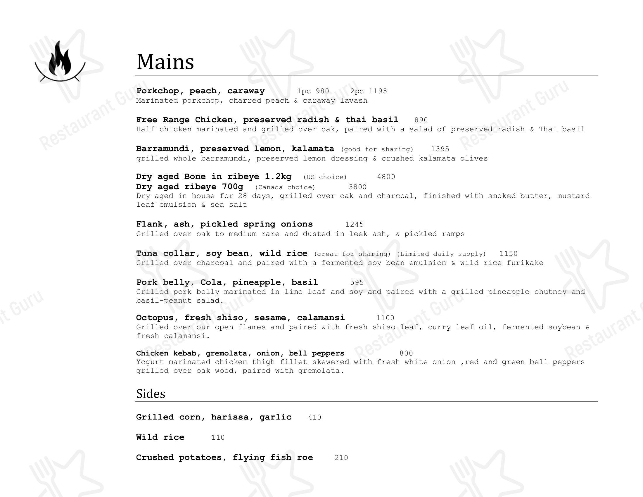 Menu at Savage by Josh Boutwood restaurant, Taguig, 2/F The Plaza Arya Residences Tower