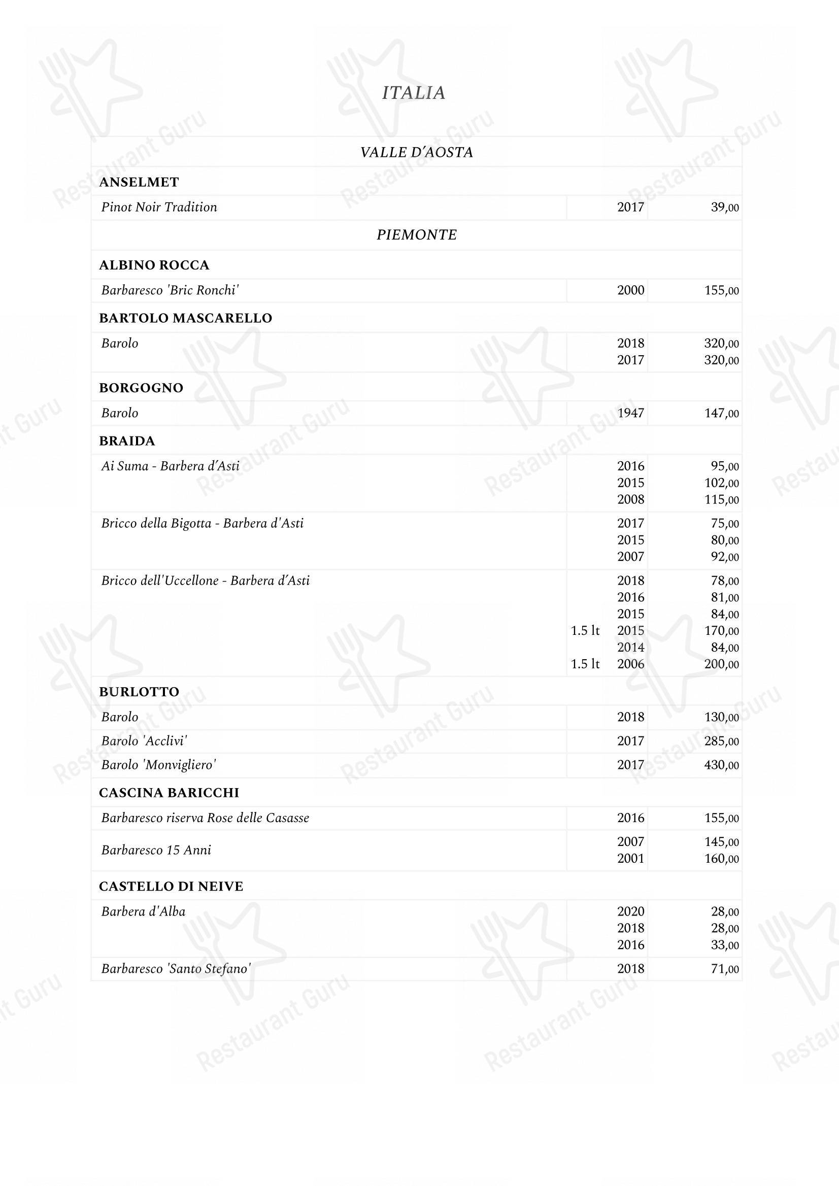 菜单 per Saviotti ristorante