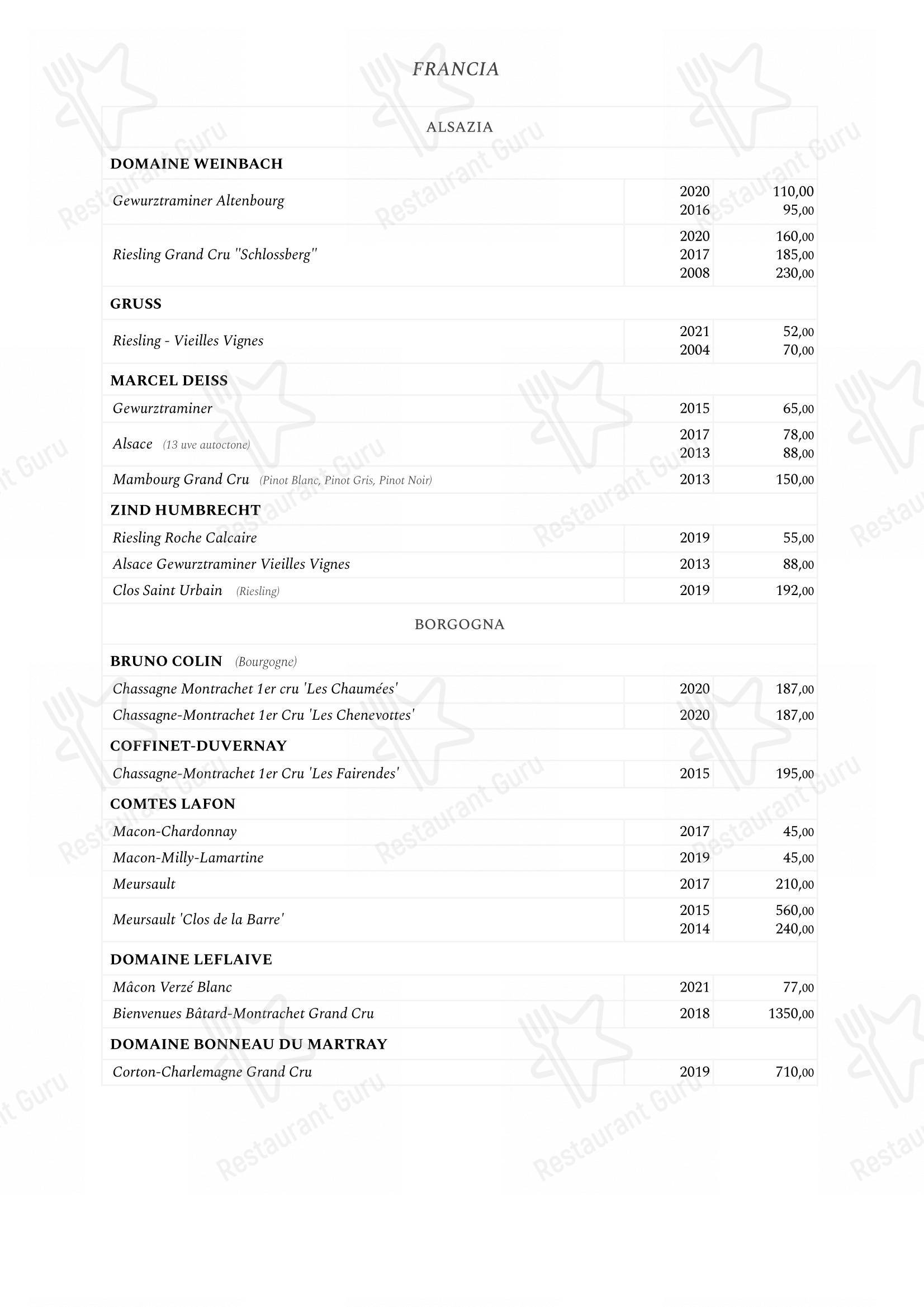 Menu di Saviotti - 菜单