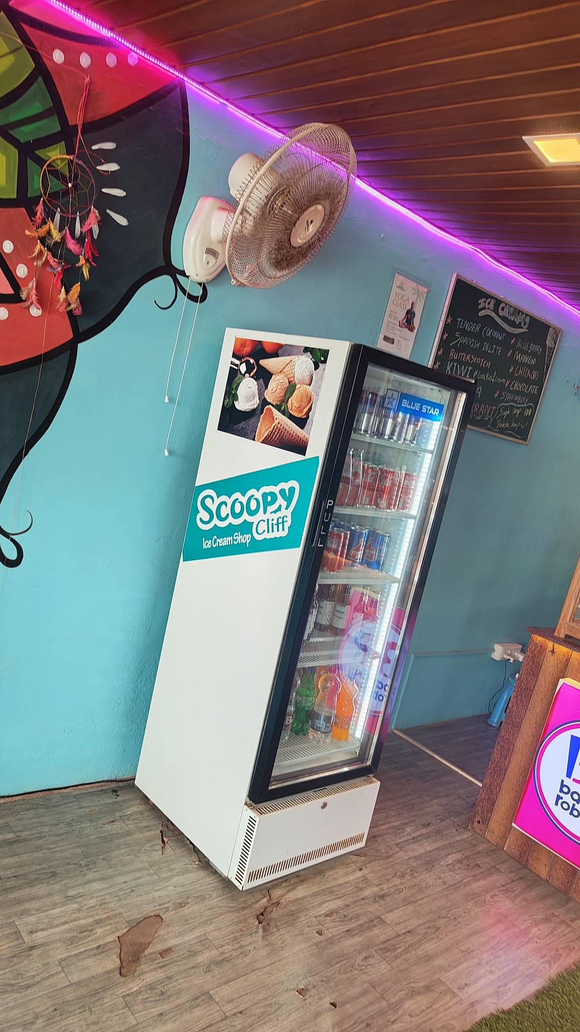 Scoopy Cliff menu