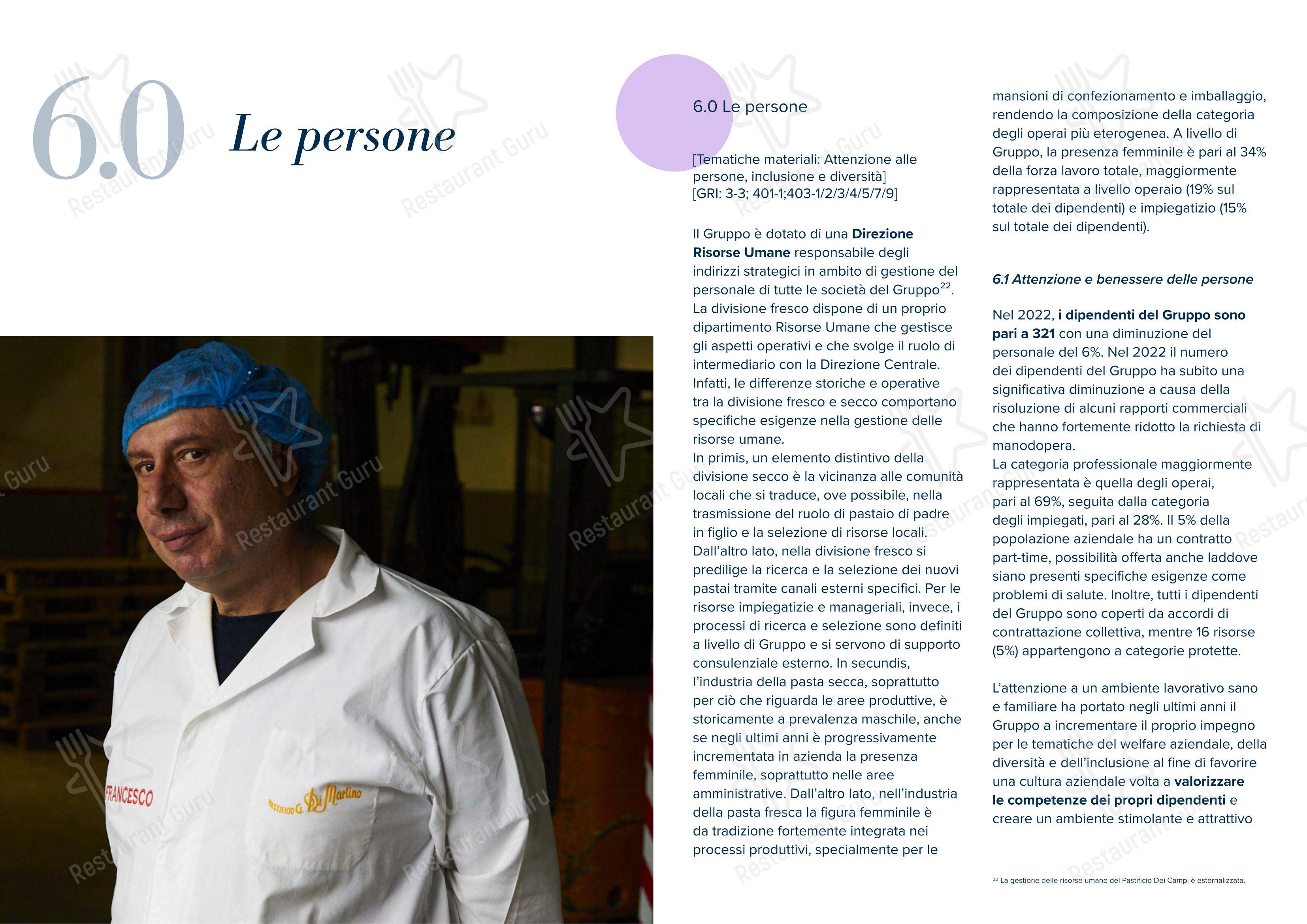 Sea Front Di Martino Pasta Bar in Napoli - Menu