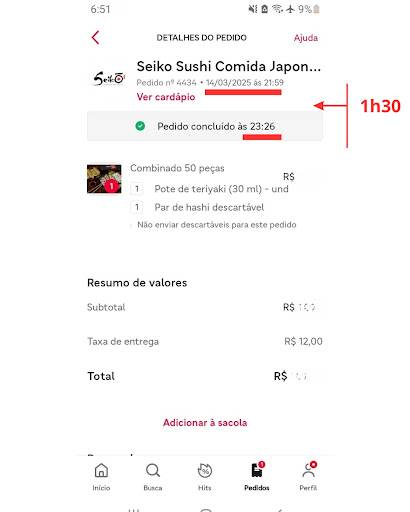 Seiko Sushi cardápio