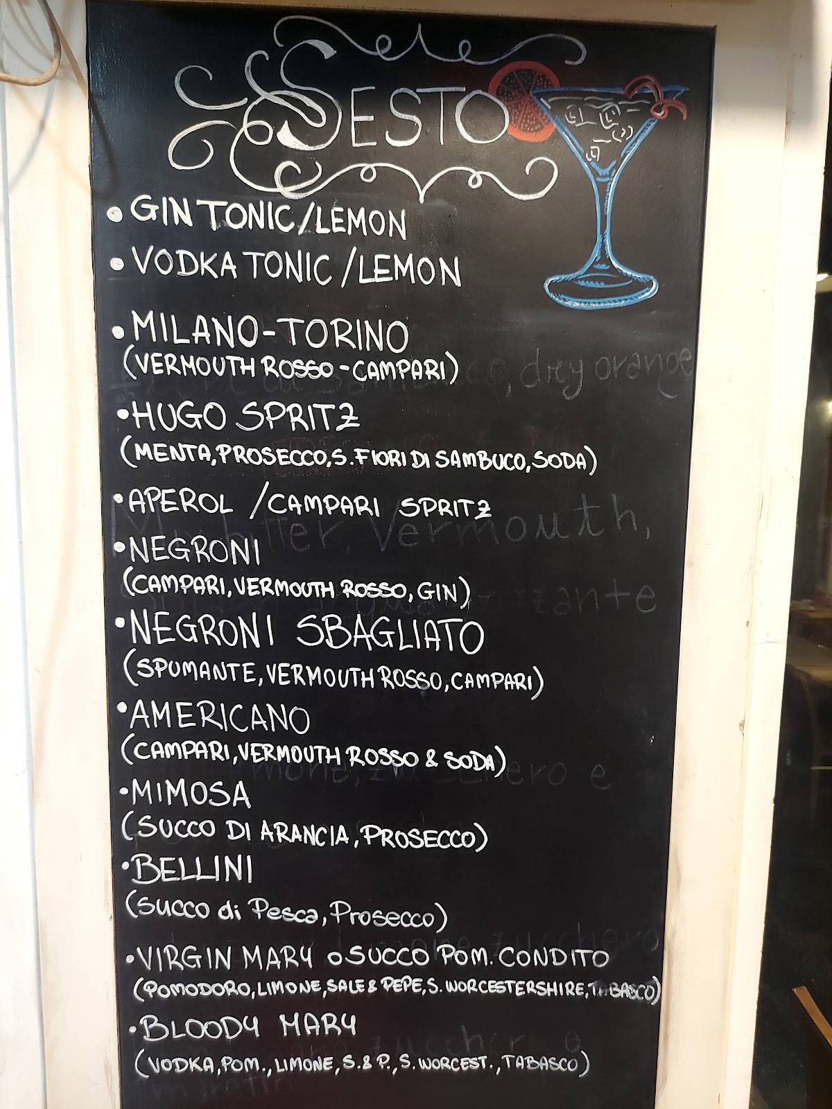 Menu di Ristorante Sesto 
