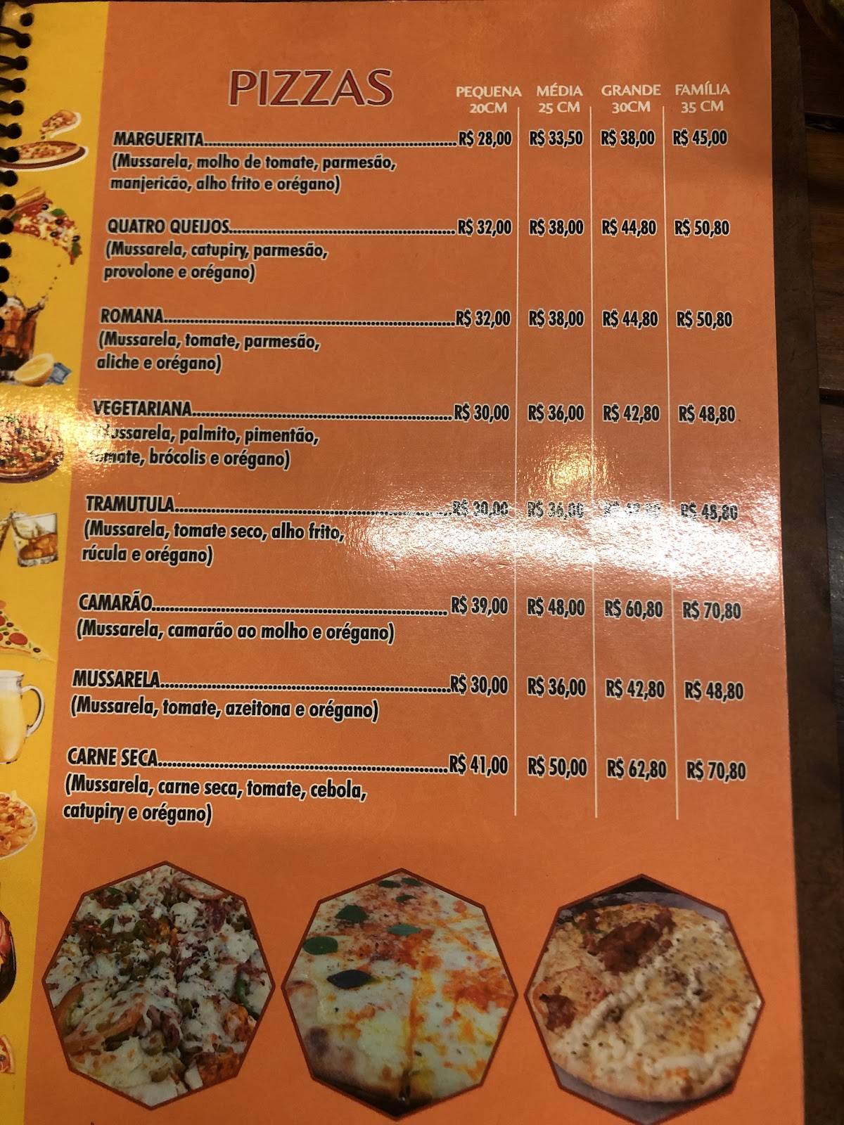 Pizzaria Forninho Mineiro cardápio