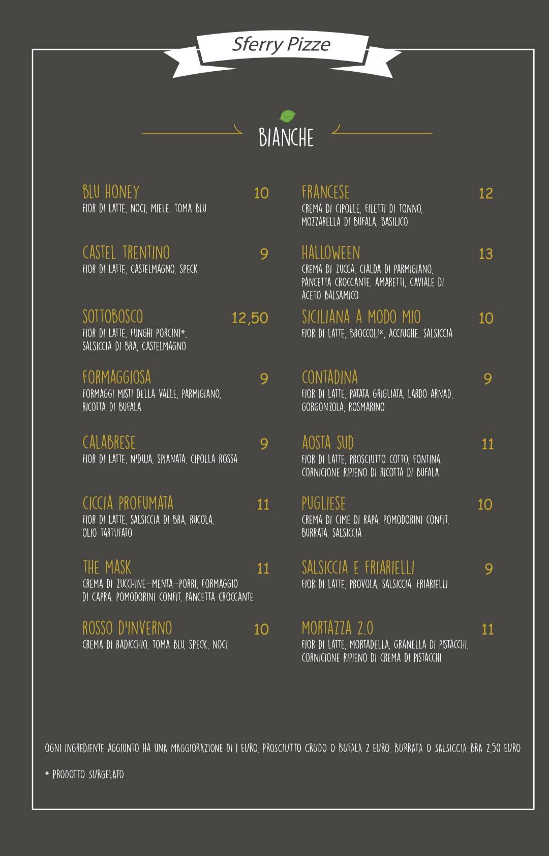Menu di Sferry Pizza 