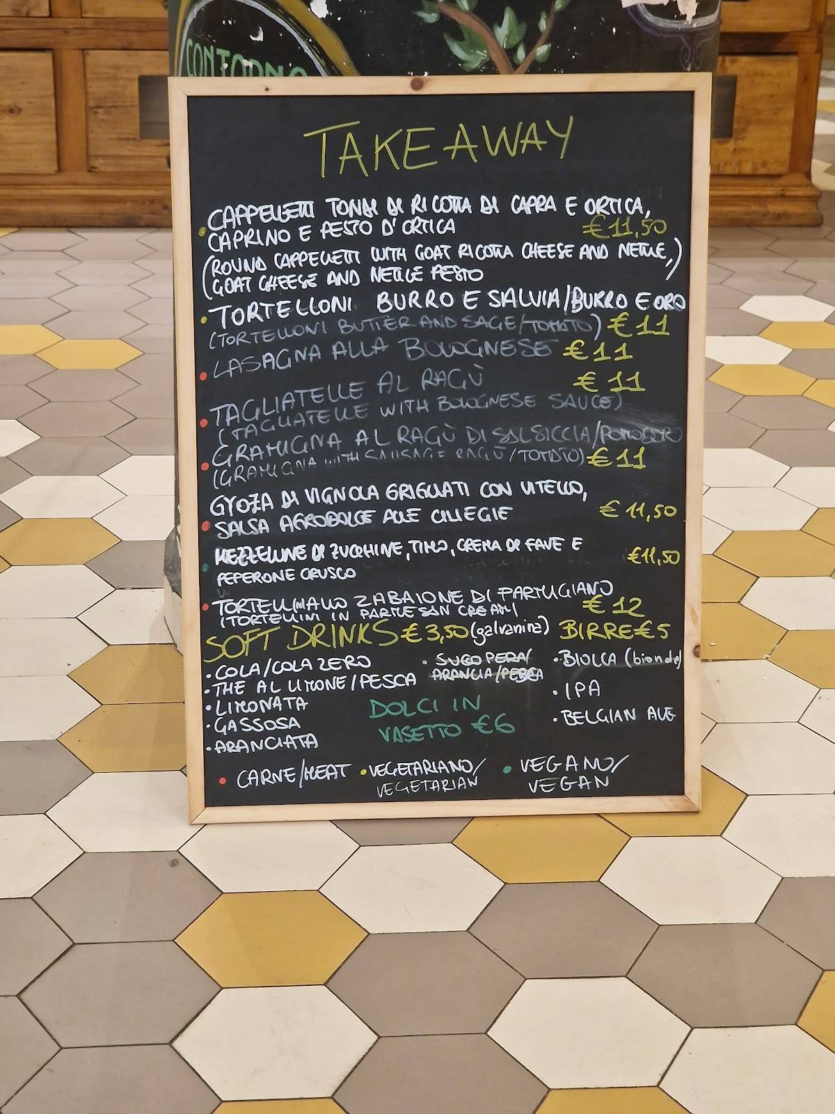 Menu di Sfoglia Rina 